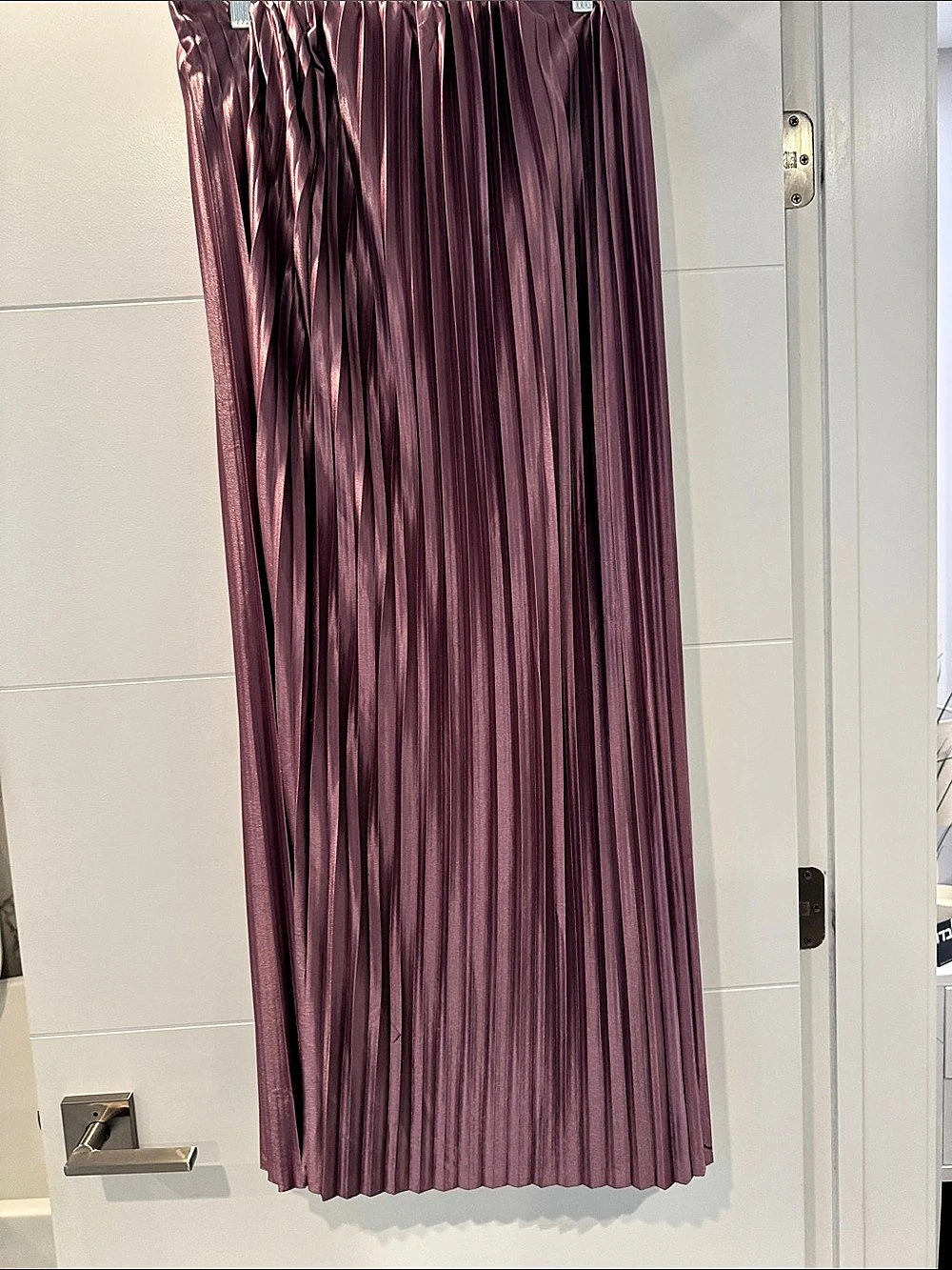 Blank Pleated Maxi Skirt in Purple Like New